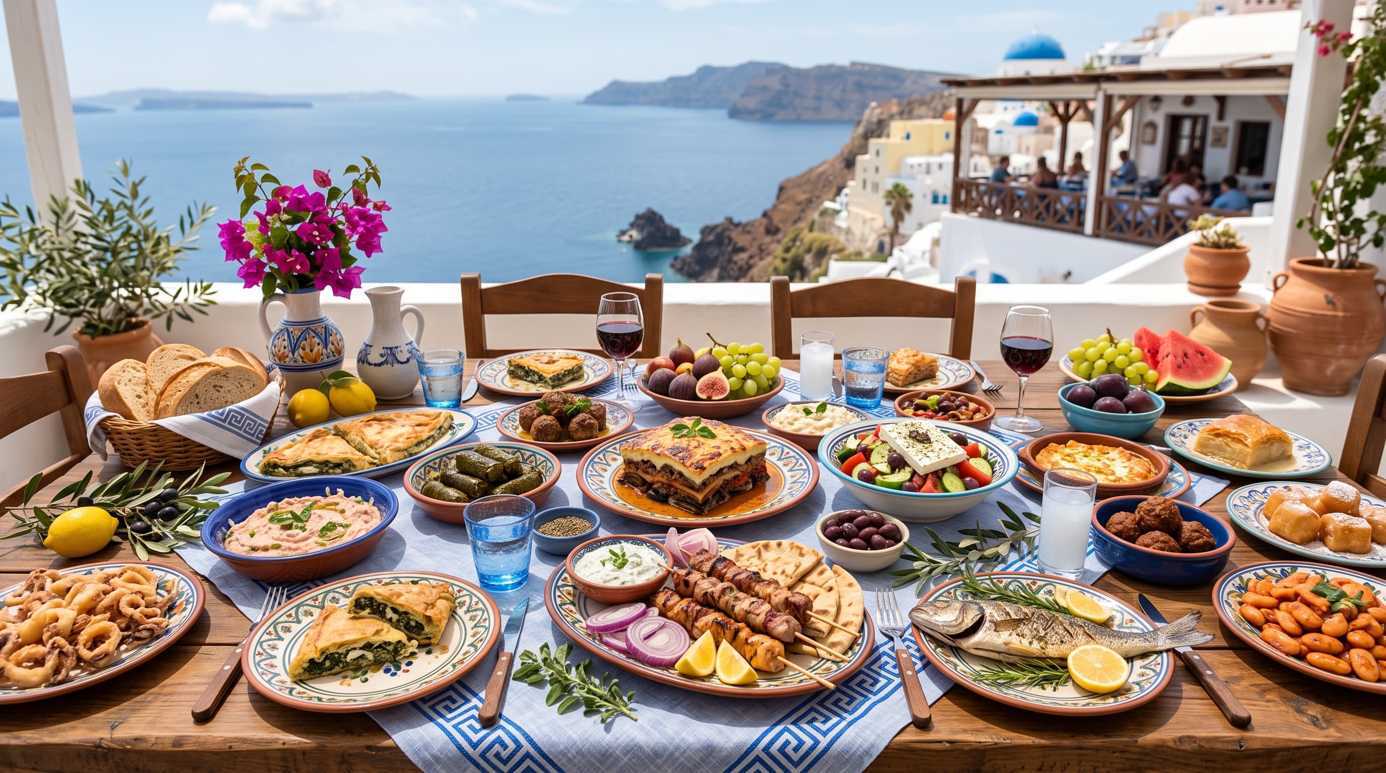 Mediterrane Zutaten und Vorbereitung im Troya Stil